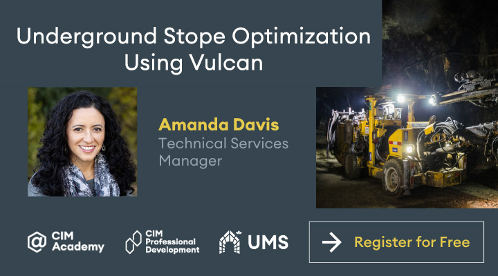2025-10-29 UMS webinar: Vulcan from Maptek